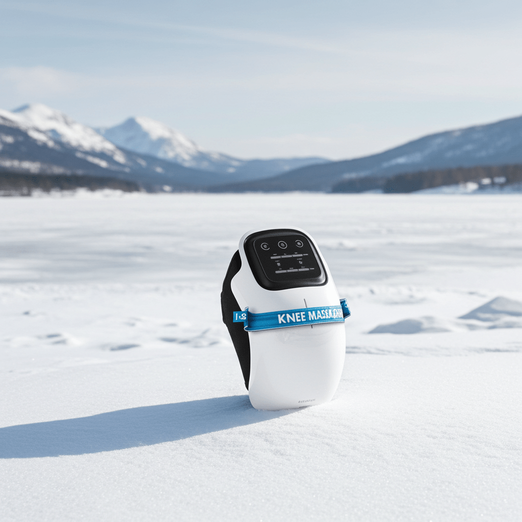 3 In 1 Cordless Knee Massager Heat Red Light Therapy Vibration Massage | Ambient Lighting by ELNEOR- ELNEOR