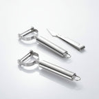 3-in-1 Vegetable & Fruit Peeler Set | Multifunctional Stainless Steel Kitchen Tool - Elneor Kitchen