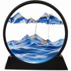 3D Quicksand Moving Sand Art Picture | Mesmerizing Desktop Decor & Stress Relief - Elneor Ambient Lighting