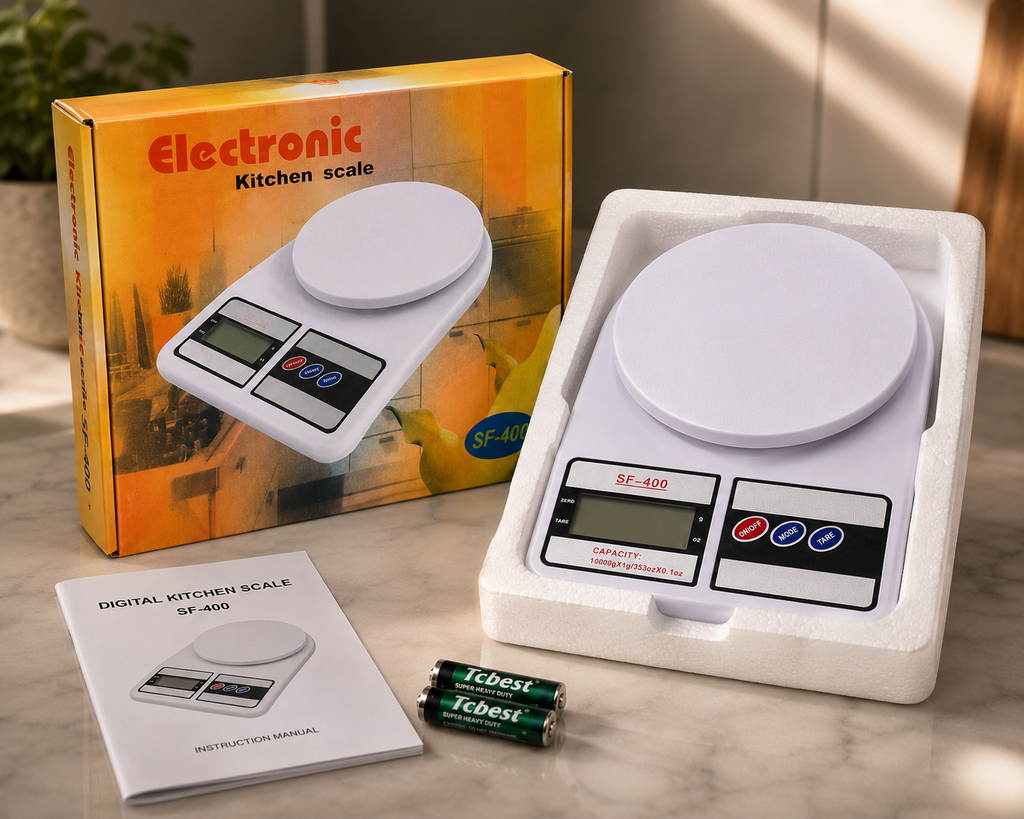 ELNEOR Digital Kitchen Scale SF-400 – 10kg Precision with LCD Display & Tare Function