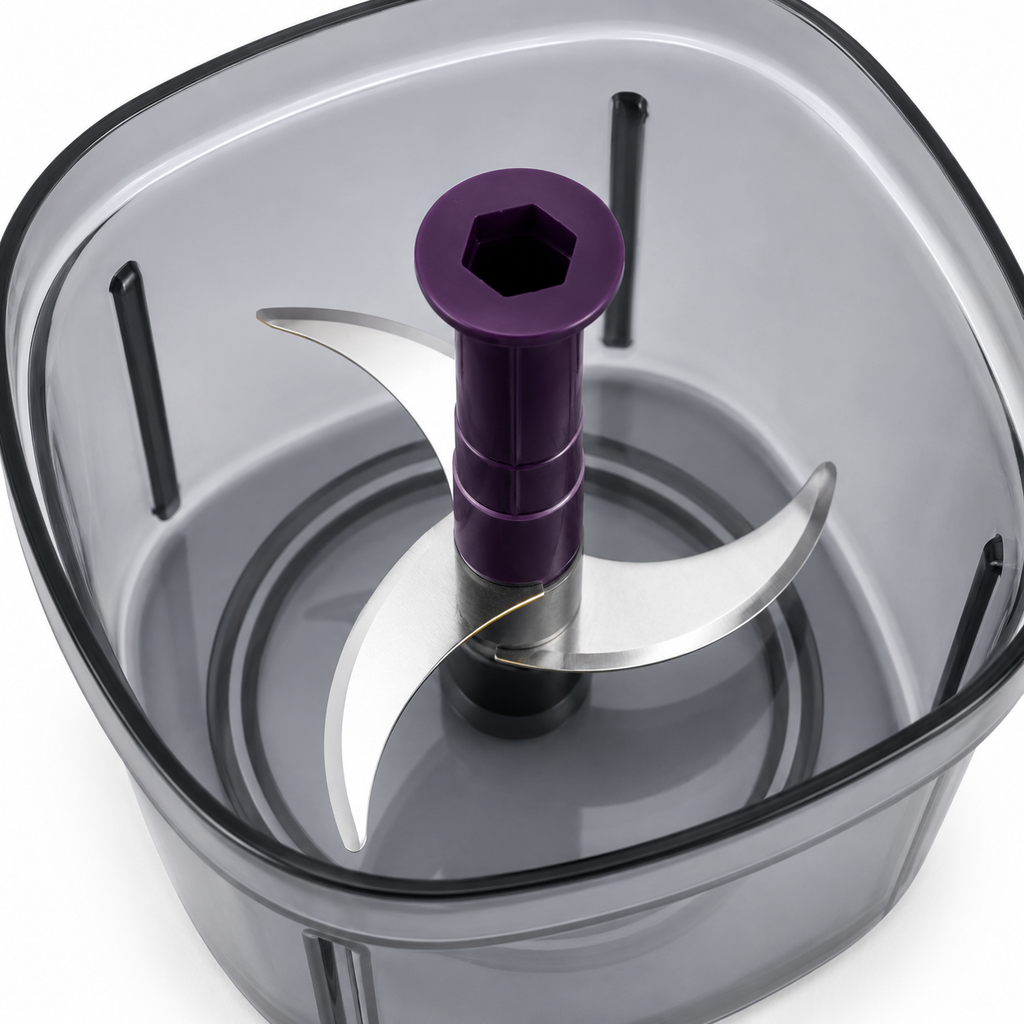 ELNEOR Smart Chop Pro – Manual Food Chopper with Safety Lock | 750ml | Triple SS Blade | Chop, Blend & Whisk