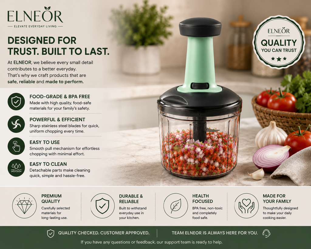 ELNEOR Smart Chop Max – Brand Image Spacious 1000ml Capacity