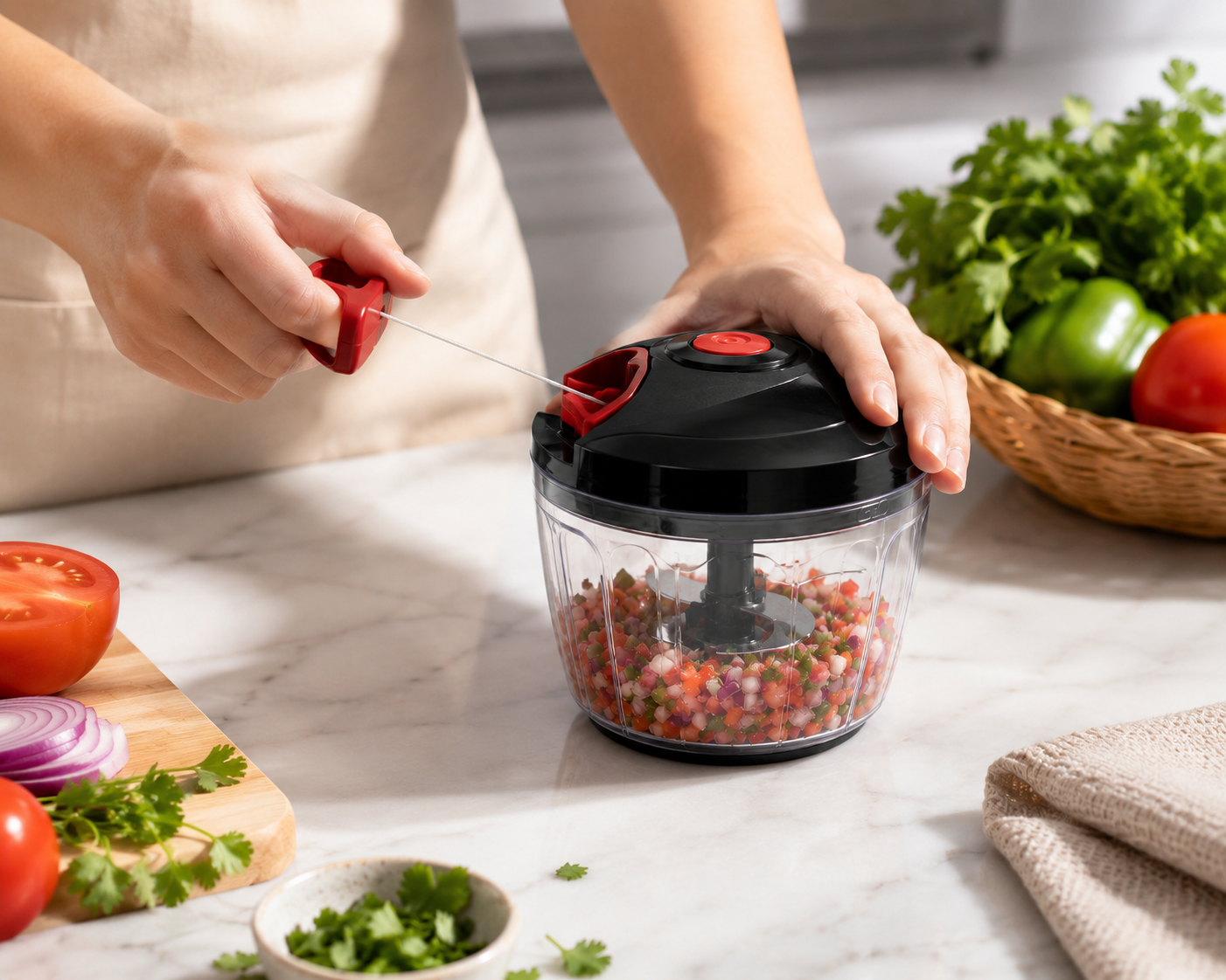 ELNEOR Chopper easy to clean detachable parts
