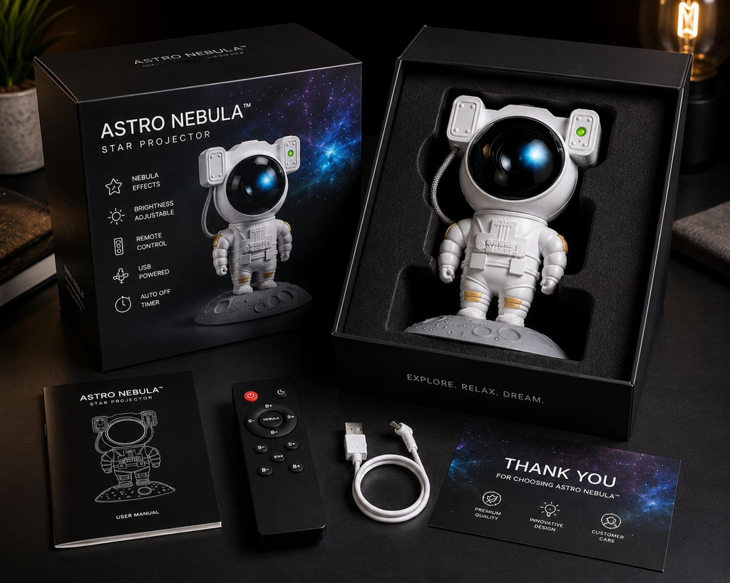 ELNEOR Astro Nebula Star Projector – Galaxy Night Light for Bedroom