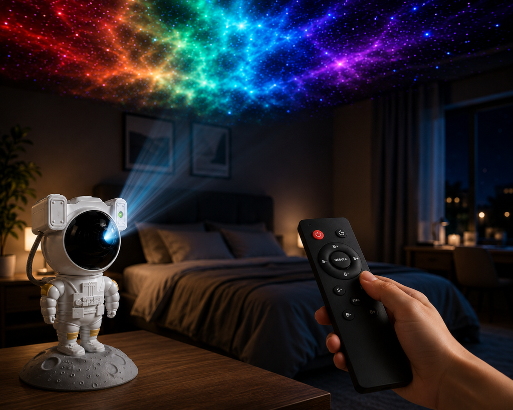 ELNEOR Astro Nebula Star Projector – Galaxy Night Light for Bedroom