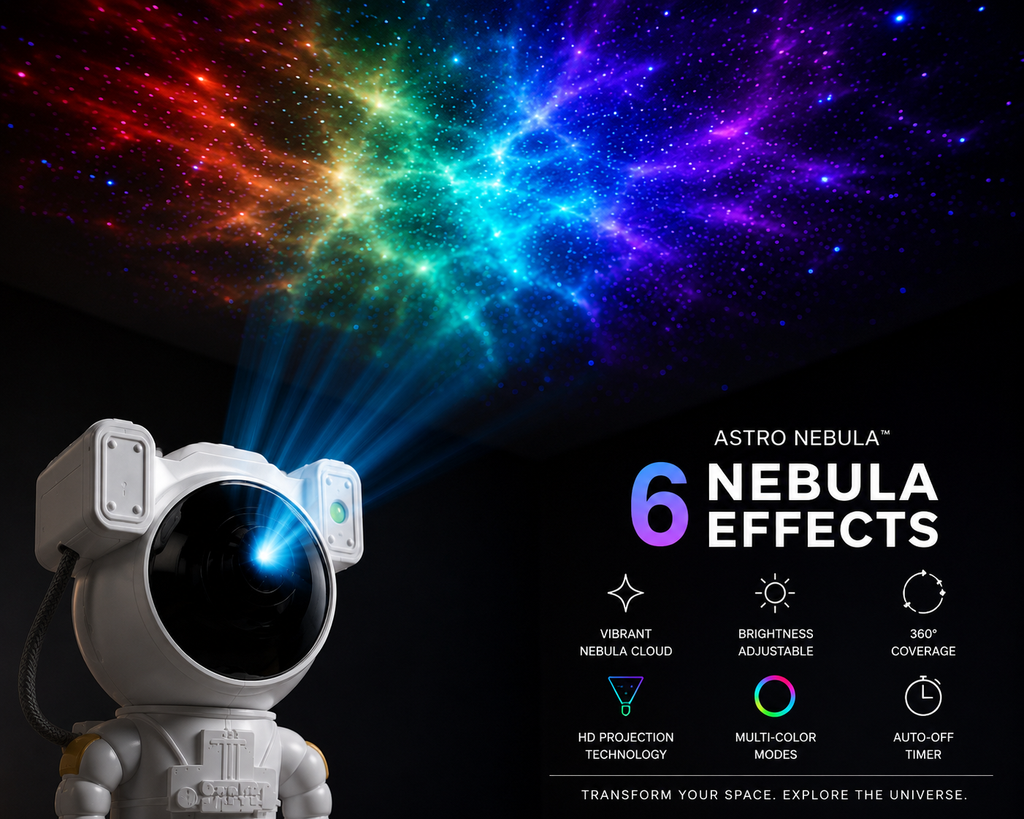 ELNEOR Astro Nebula Star Projector – Galaxy Night Light for Bedroom