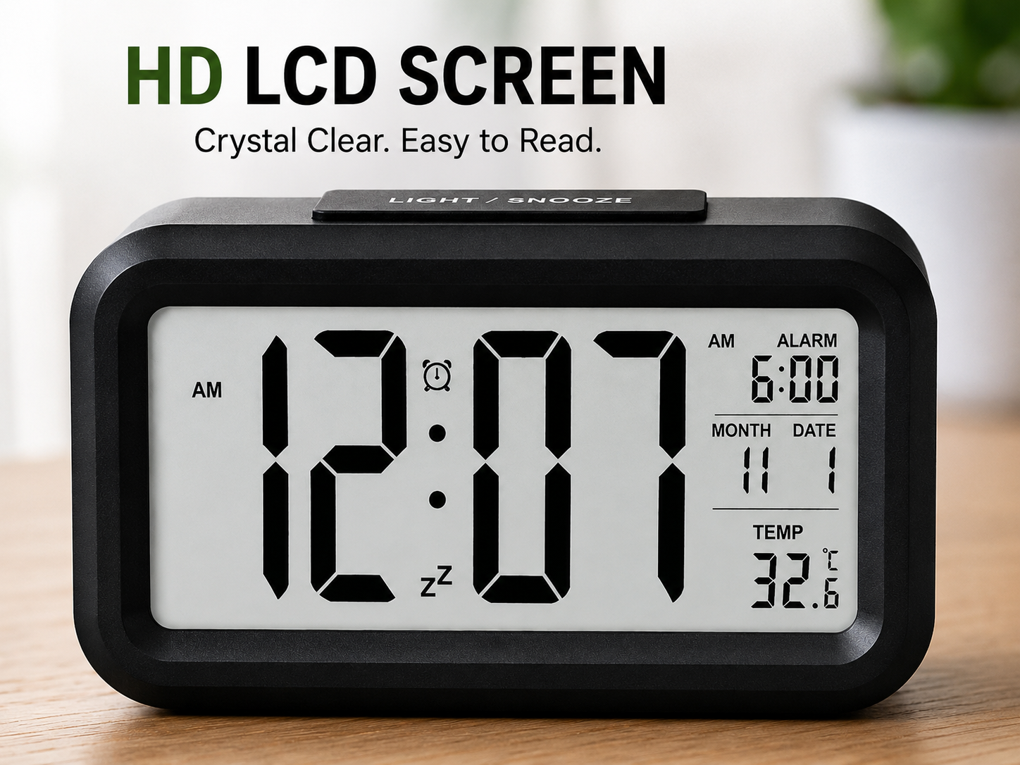 ELNEOR Digital Alarm Clock – Lifestyle Shot