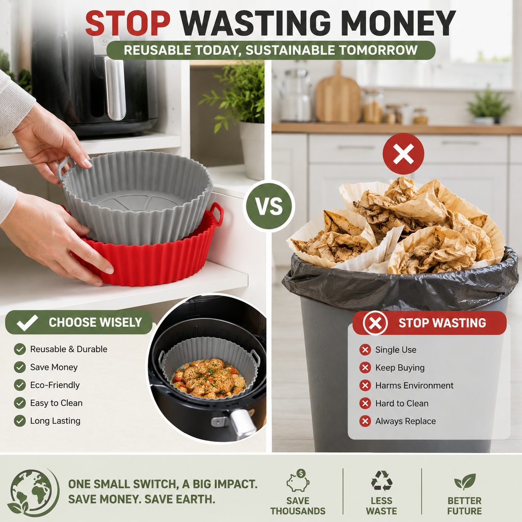 ELNEOR Silicone Air Fryer Liner – image 2