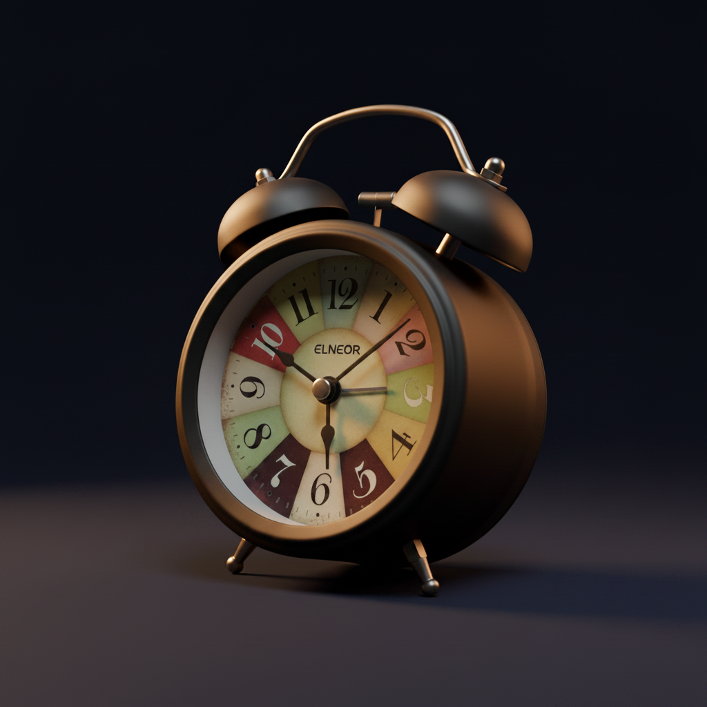 Dark Cinematic Hero — Matte Black Clock