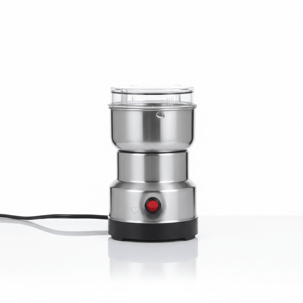 Electric Spice Grinder - Stainless Steel Coffee Bean Nut Grinder | Kitchen Essentials by ELNEOR- ELNEOR