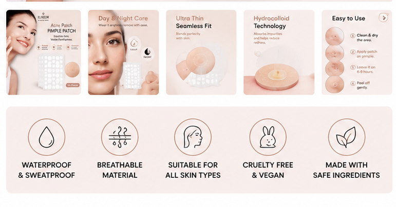 ELNEOR Acne Pimple Patch key features