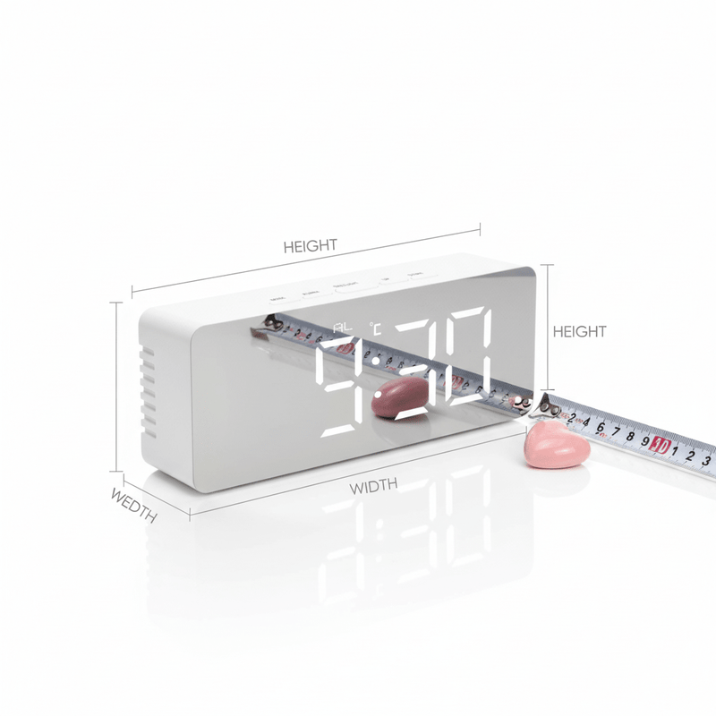 ELNEOR™ Digital Led Mirror Alarm Clock - ELNEOR