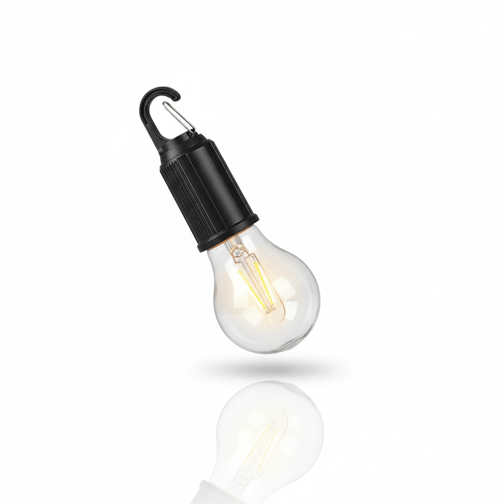 ELNEOR™ Portable Camping Tent Light - Rechargeable LED Bulb with Hook - ELNEOR