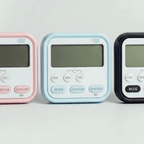 ELNEOR™ Precision Digital Kitchen Timer - Magnetic Rotary Countdown Clock with Large LED Display & Loud Alarm (Black) - ELNEOR