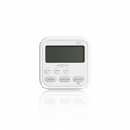 ELNEOR™ Precision Digital Kitchen Timer - Magnetic Rotary Countdown Clock with Large LED Display & Loud Alarm (Black) - ELNEOR