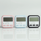 ELNEOR™ Precision Digital Kitchen Timer - Magnetic Rotary Countdown Clock with Large LED Display & Loud Alarm (Black) - ELNEOR