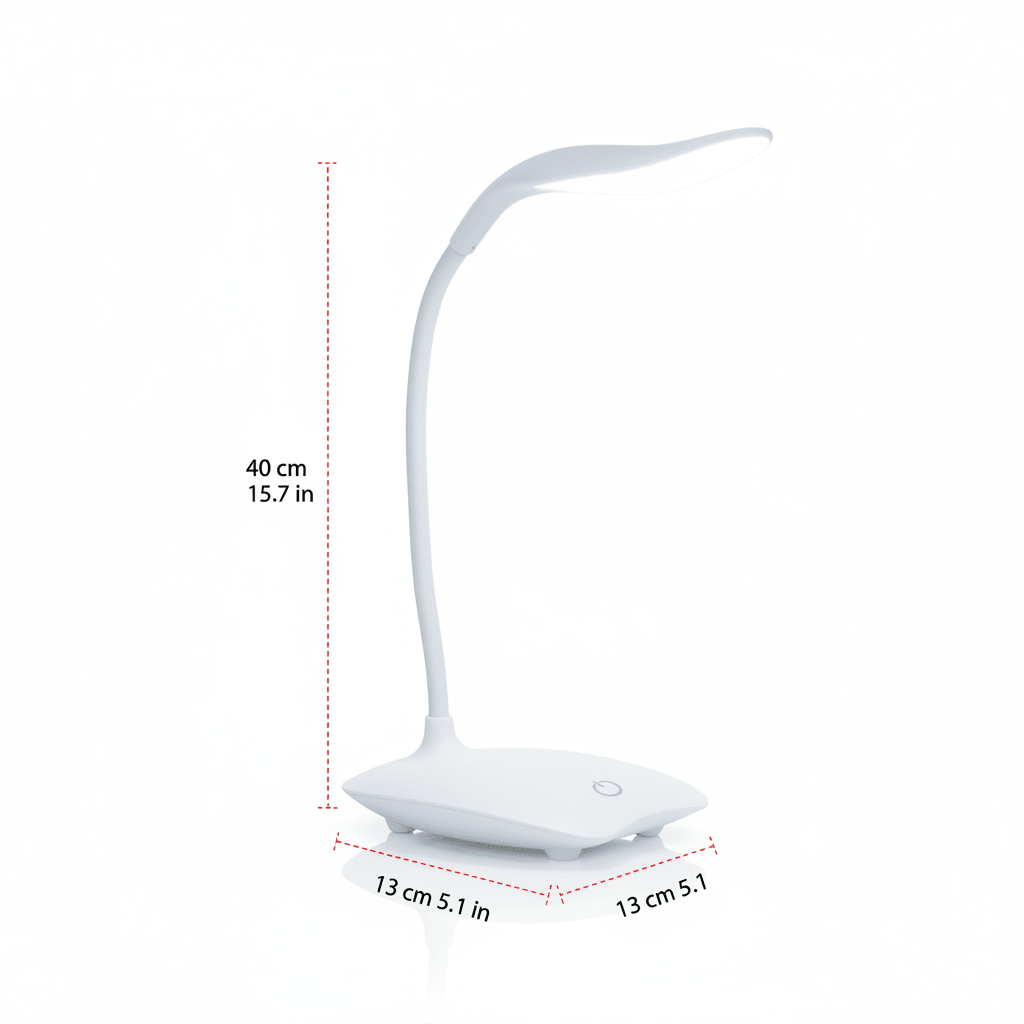 ELNEOR™ Touch LED Desk Lamp - Eye Care Reading Light with Adjustable Gooseneck - ELNEOR