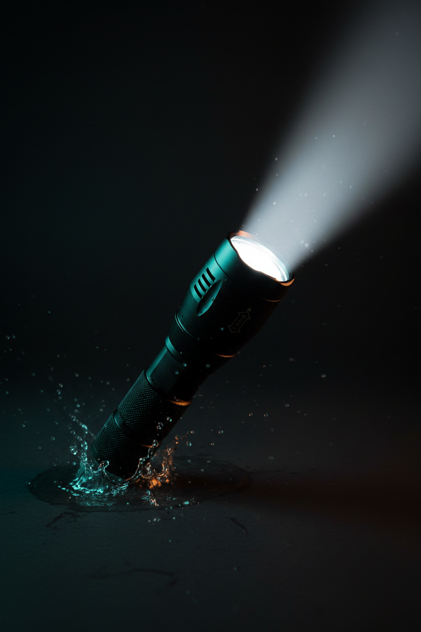 ELNEOR™ Metal Zoom Torch | IPX-5 Waterproof | USB Rechargeable | 5 Modes | 500M High-Lumen LED Flashlight