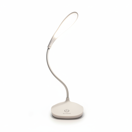 ELNEOR™ LED Gooseneck Desk Lamp | 3-Level Touch Brightness | Eye-Care Reading Light | USB Powered