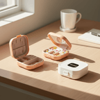 Mini Box Storage Container - Compact Organizer with Lid - ELNEOR