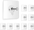 🪝 Pack of 12 Photo Frame Hooks for Wall Heavy Items Without Drilling | Heavy Duty Sticky Hanger Hook Nail Free Wall Hooks for Hanging Clocks - Elneor Decor
