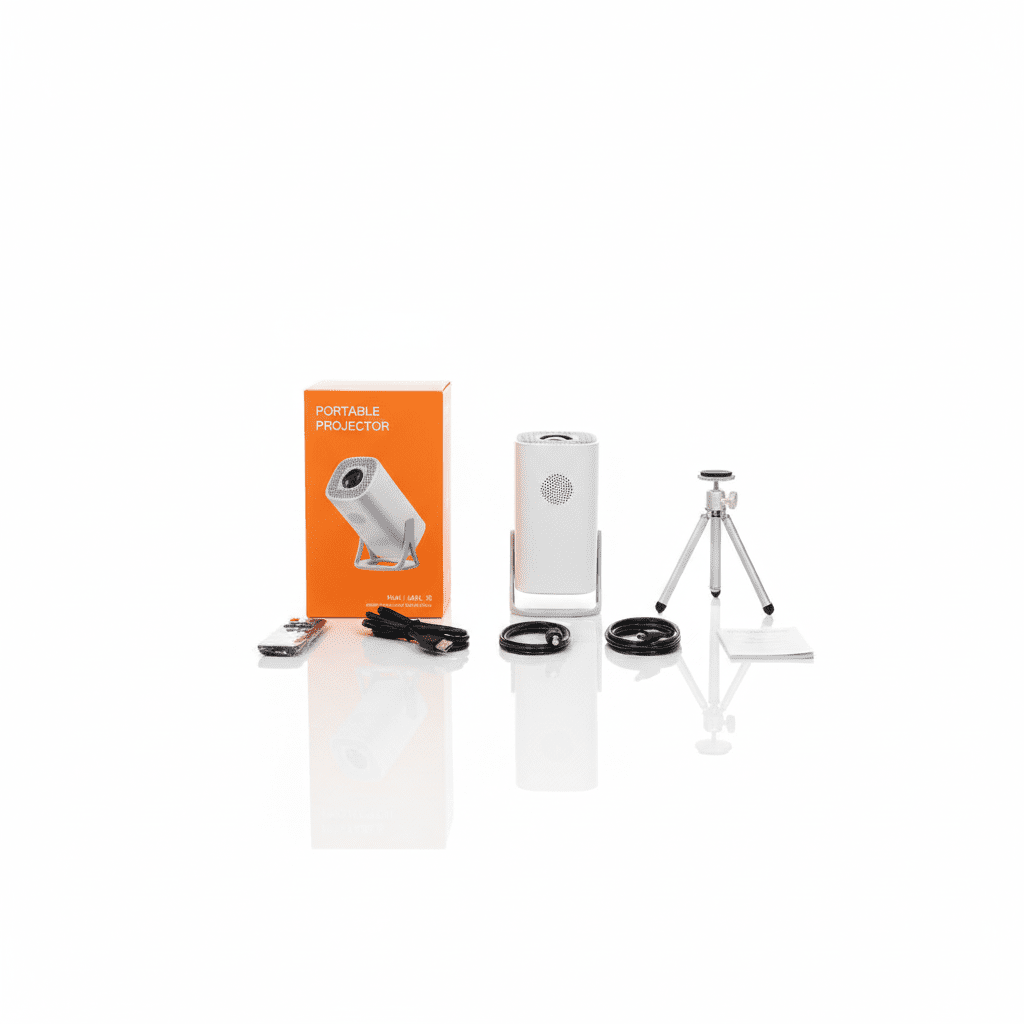 Portable Mini Projector FHD/UHD | WiFi & Bluetooth | Home Theater Projector - Elneor Ambient Lighting