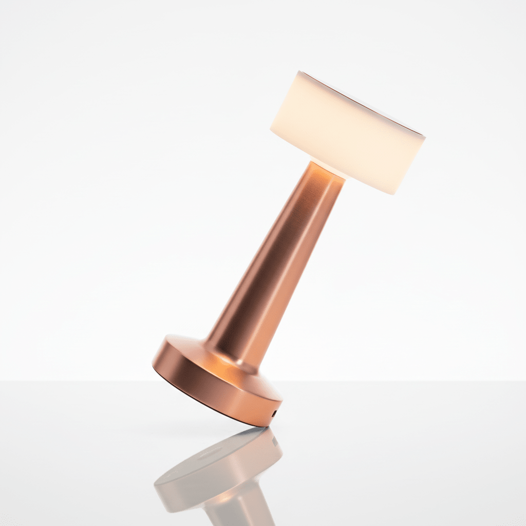 Premium Touch Dimmable Desk Lamp - Rose Gold - ELNEOR