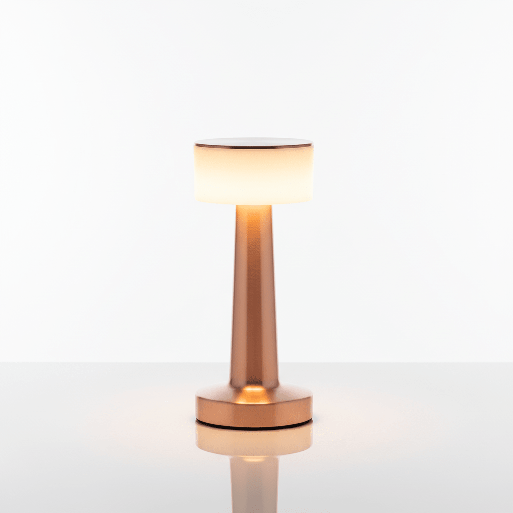 Premium Touch Dimmable Desk Lamp - Rose Gold - ELNEOR