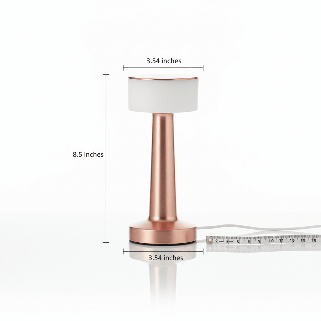 Premium Touch Dimmable Desk Lamp - Rose Gold - ELNEOR