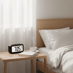 Smart Digital Alarm Clock - Large LCD Display with Temperature & Date - ELNEOR